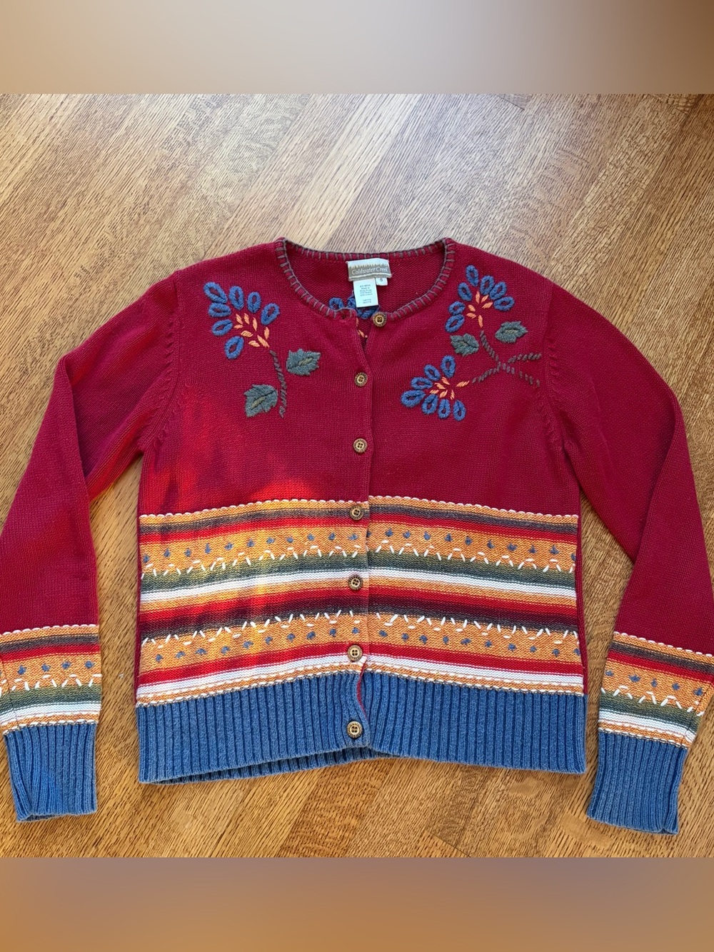 Vintage Coldwater Creek Women’s Small Cardigan Sweater Cottagecore Grandma Chic